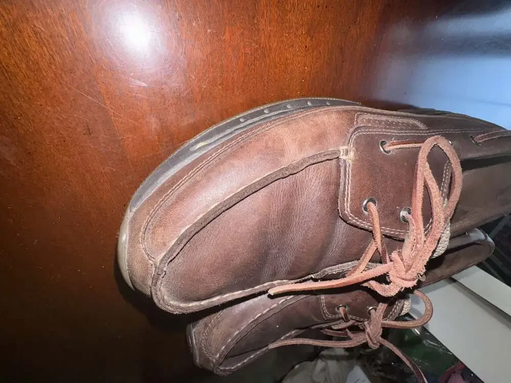 Dunham Brown Leather MCN420SB Boat Shoes Men's Size 10 D